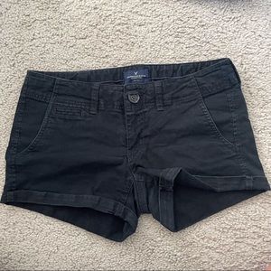 AE Black Jean Shorts